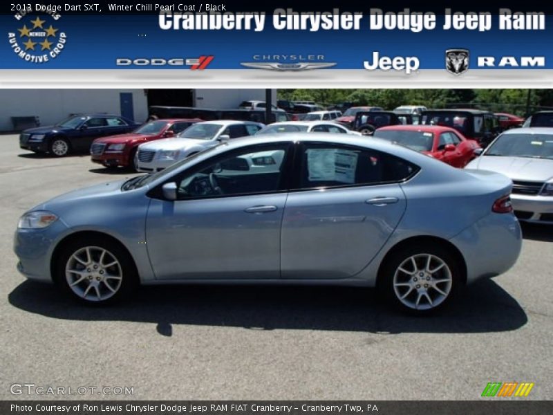 Winter Chill Pearl Coat / Black 2013 Dodge Dart SXT