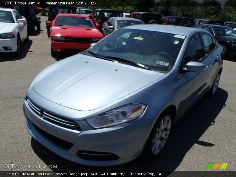 Winter Chill Pearl Coat / Black 2013 Dodge Dart SXT