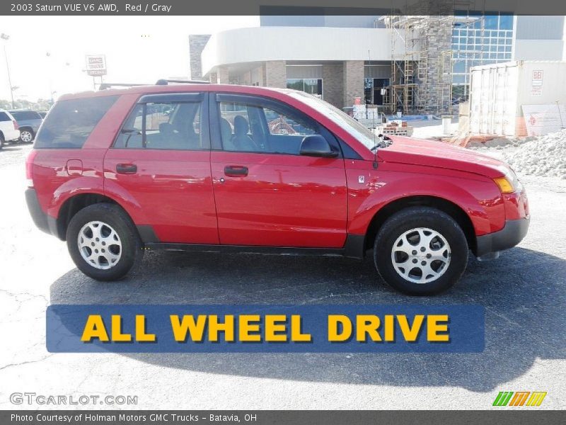 Red / Gray 2003 Saturn VUE V6 AWD