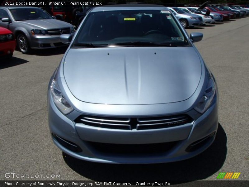 Winter Chill Pearl Coat / Black 2013 Dodge Dart SXT