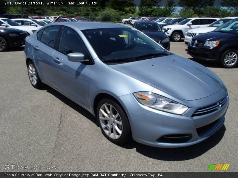 Winter Chill Pearl Coat / Black 2013 Dodge Dart SXT