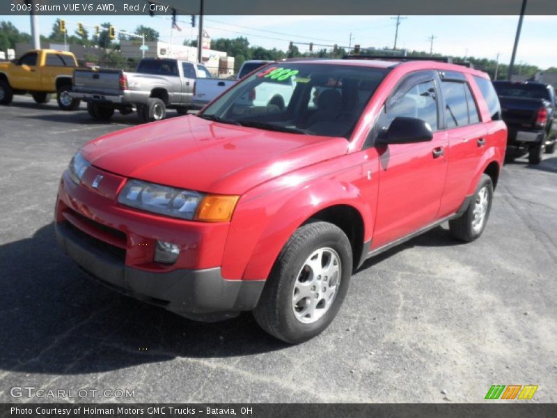 Red / Gray 2003 Saturn VUE V6 AWD