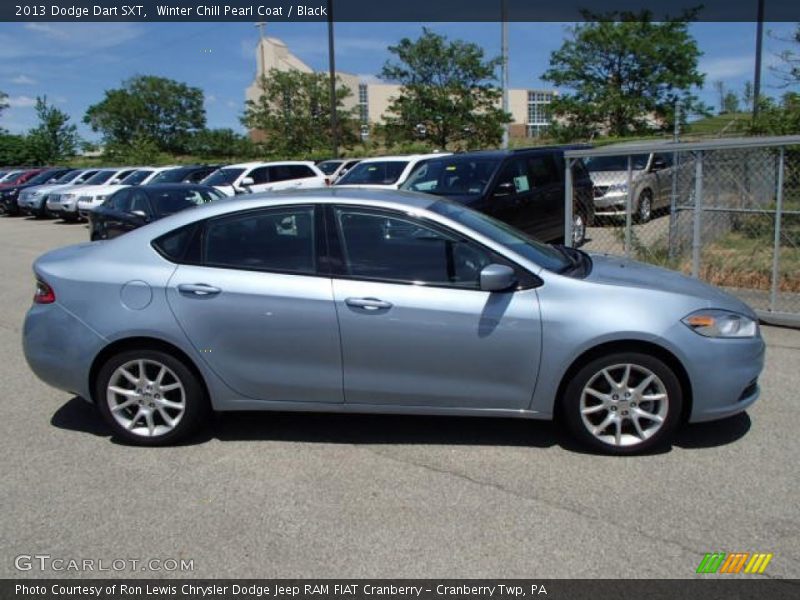 Winter Chill Pearl Coat / Black 2013 Dodge Dart SXT