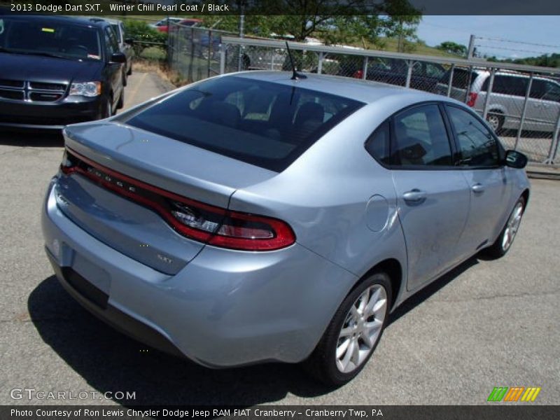 Winter Chill Pearl Coat / Black 2013 Dodge Dart SXT
