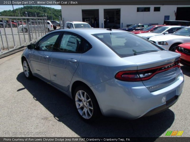Winter Chill Pearl Coat / Black 2013 Dodge Dart SXT
