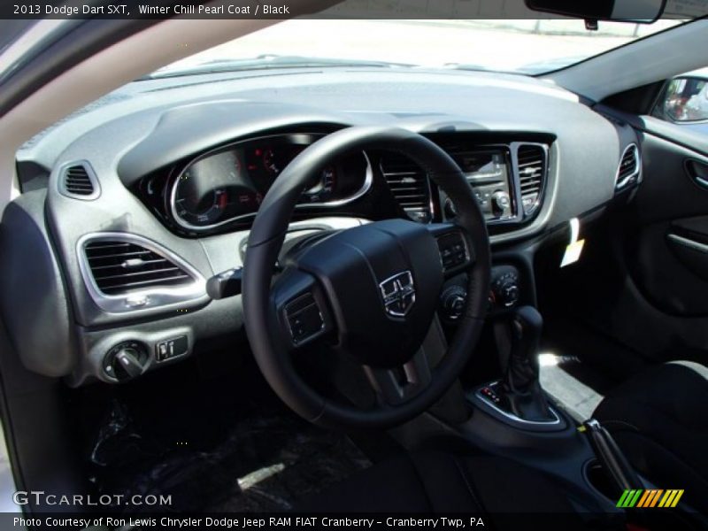 Winter Chill Pearl Coat / Black 2013 Dodge Dart SXT