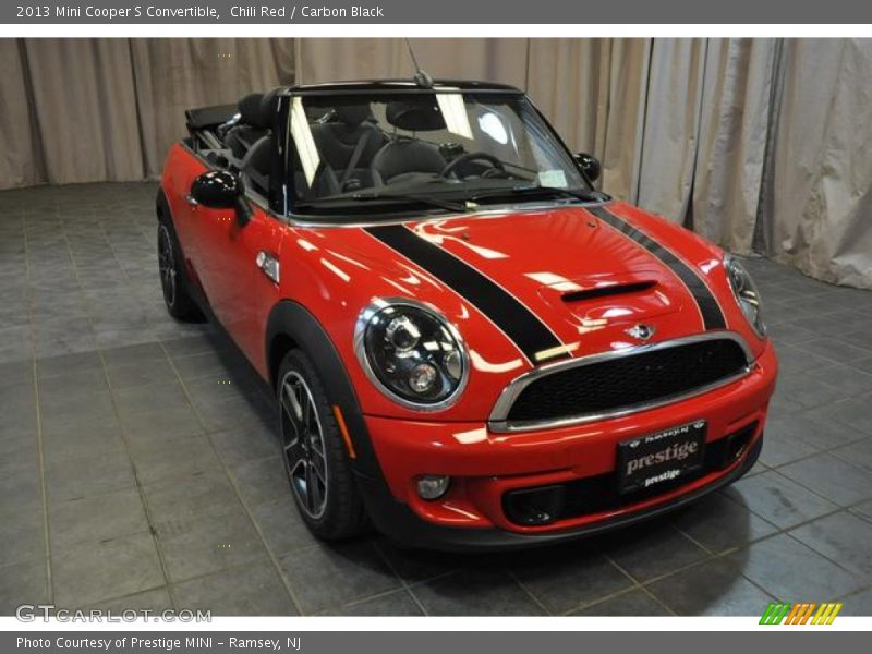 Chili Red / Carbon Black 2013 Mini Cooper S Convertible