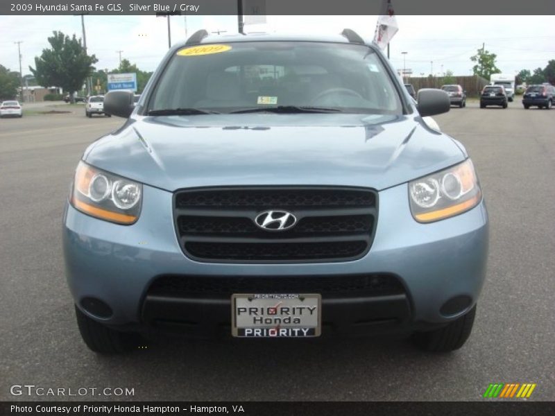 Silver Blue / Gray 2009 Hyundai Santa Fe GLS