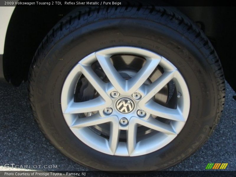 Reflex Silver Metallic / Pure Beige 2009 Volkswagen Touareg 2 TDI