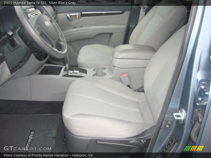 Silver Blue / Gray 2009 Hyundai Santa Fe GLS
