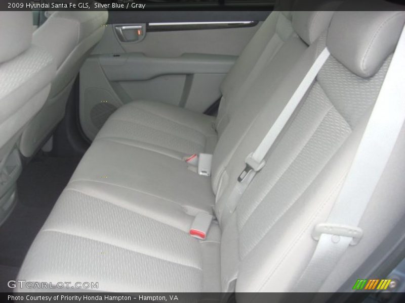 Silver Blue / Gray 2009 Hyundai Santa Fe GLS