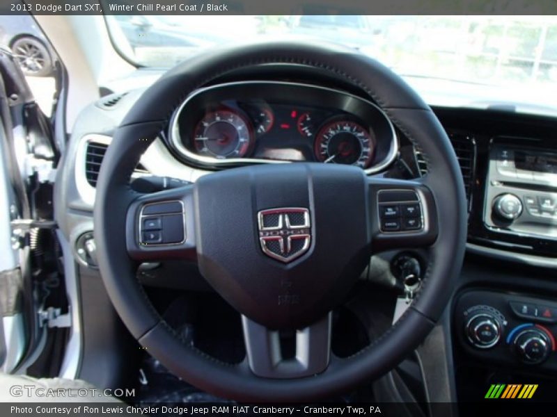 Winter Chill Pearl Coat / Black 2013 Dodge Dart SXT