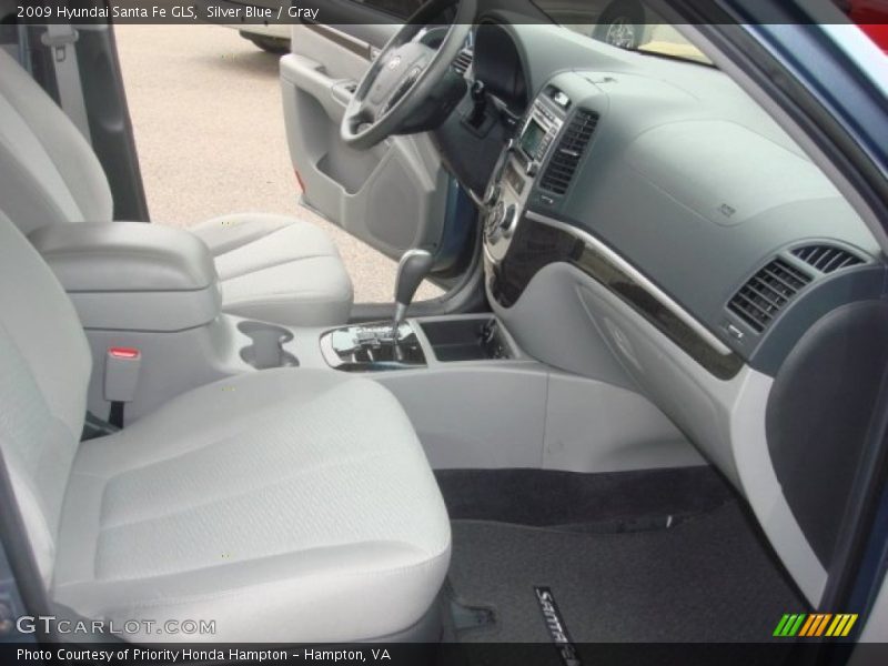 Silver Blue / Gray 2009 Hyundai Santa Fe GLS