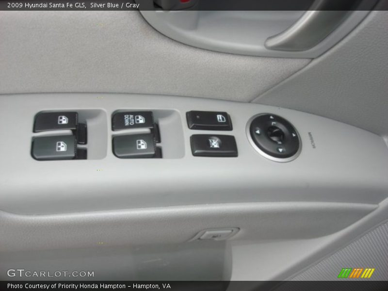 Silver Blue / Gray 2009 Hyundai Santa Fe GLS
