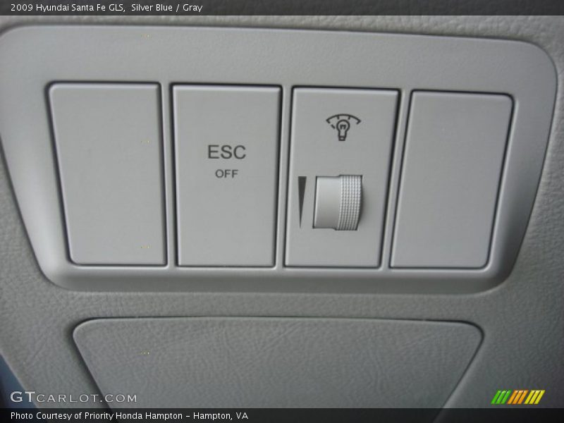 Silver Blue / Gray 2009 Hyundai Santa Fe GLS