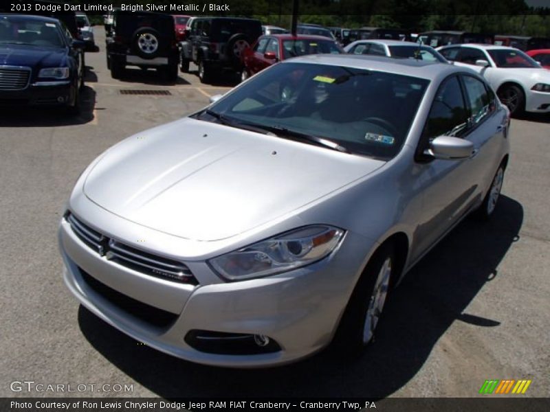 Bright Silver Metallic / Black 2013 Dodge Dart Limited