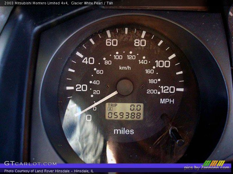 Glacier White Pearl / Tan 2003 Mitsubishi Montero Limited 4x4