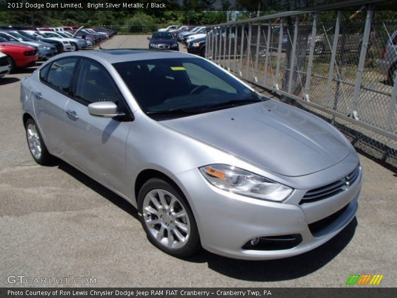 Bright Silver Metallic / Black 2013 Dodge Dart Limited