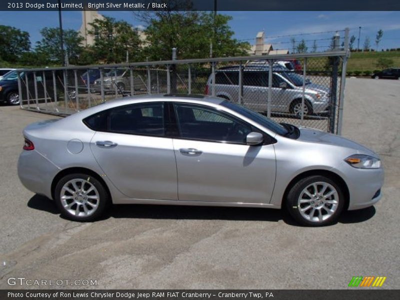 Bright Silver Metallic / Black 2013 Dodge Dart Limited