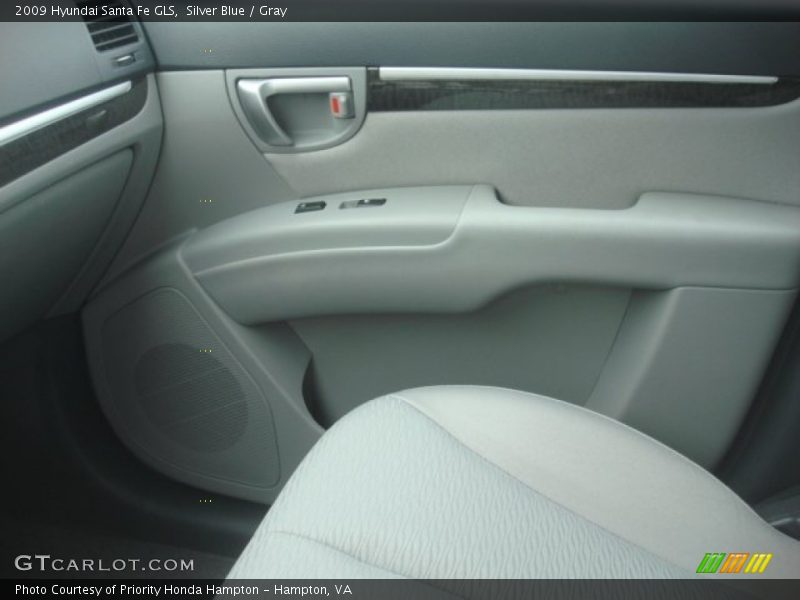 Silver Blue / Gray 2009 Hyundai Santa Fe GLS