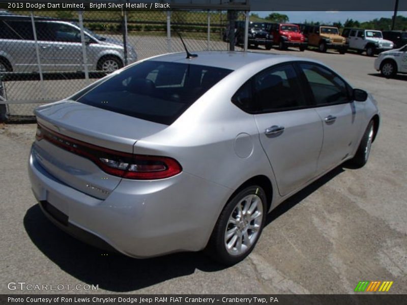 Bright Silver Metallic / Black 2013 Dodge Dart Limited