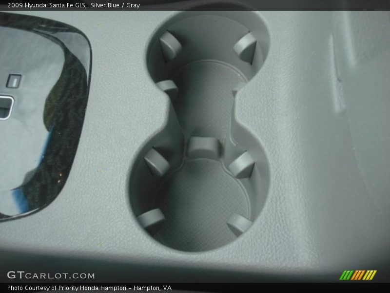 Silver Blue / Gray 2009 Hyundai Santa Fe GLS