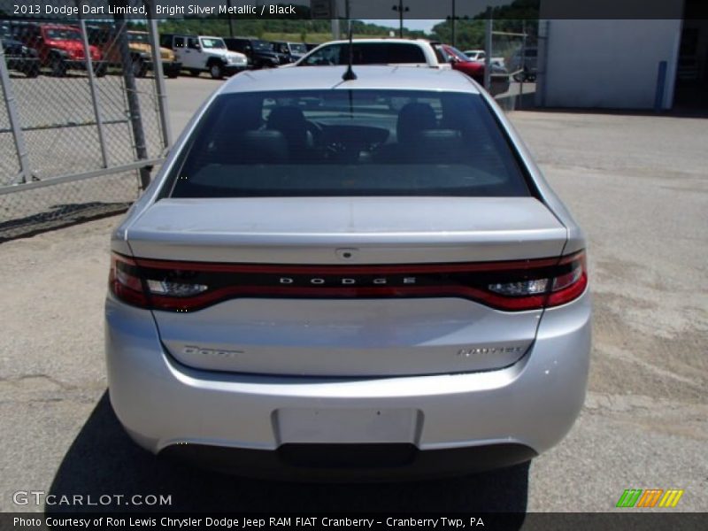 Bright Silver Metallic / Black 2013 Dodge Dart Limited