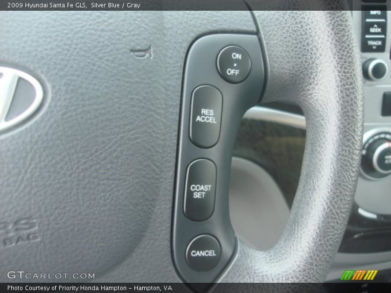Silver Blue / Gray 2009 Hyundai Santa Fe GLS