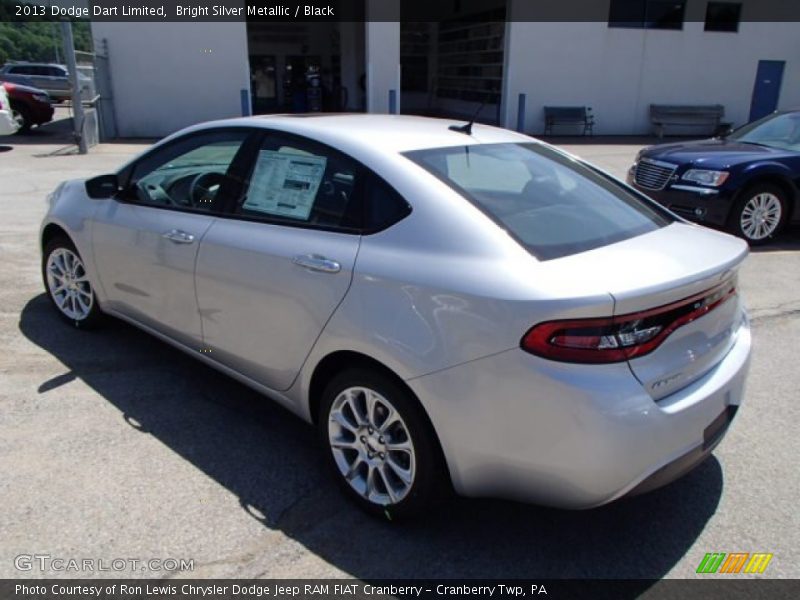 Bright Silver Metallic / Black 2013 Dodge Dart Limited
