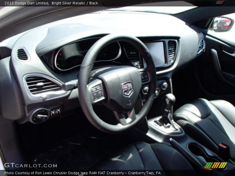 Bright Silver Metallic / Black 2013 Dodge Dart Limited