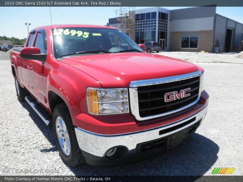 Fire Red / Ebony 2010 GMC Sierra 1500 SLT Extended Cab 4x4