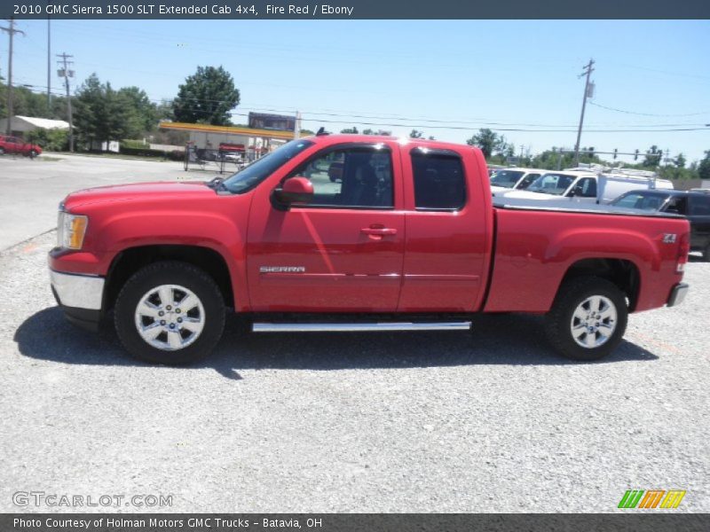 Fire Red / Ebony 2010 GMC Sierra 1500 SLT Extended Cab 4x4