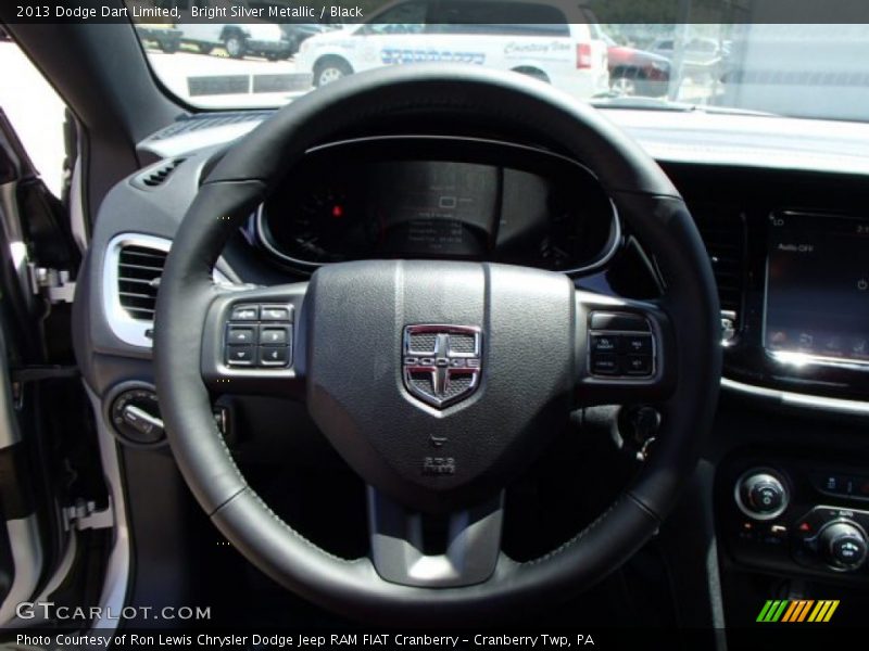 Bright Silver Metallic / Black 2013 Dodge Dart Limited