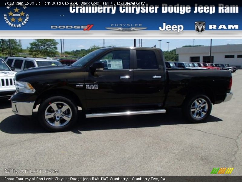 Black Gold Pearl / Black/Diesel Gray 2013 Ram 1500 Big Horn Quad Cab 4x4