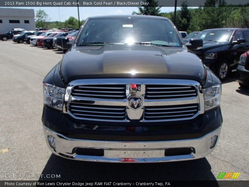 Black Gold Pearl / Black/Diesel Gray 2013 Ram 1500 Big Horn Quad Cab 4x4