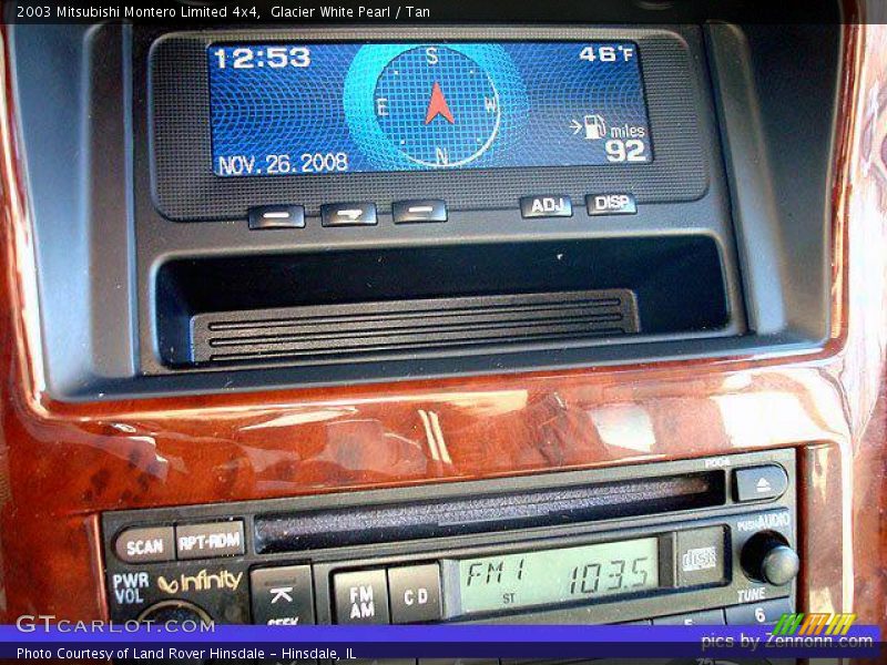 Glacier White Pearl / Tan 2003 Mitsubishi Montero Limited 4x4