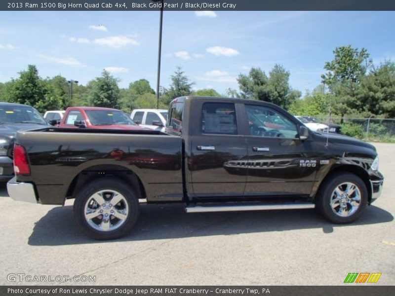 Black Gold Pearl / Black/Diesel Gray 2013 Ram 1500 Big Horn Quad Cab 4x4