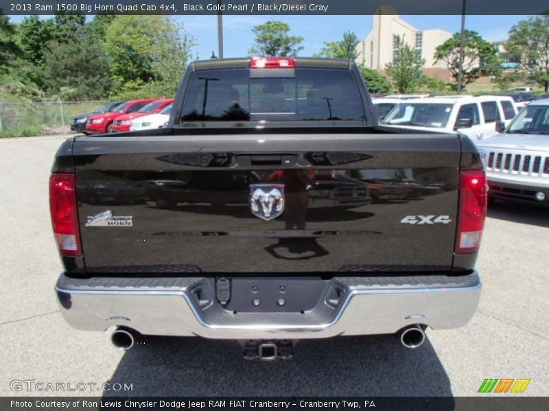 Black Gold Pearl / Black/Diesel Gray 2013 Ram 1500 Big Horn Quad Cab 4x4