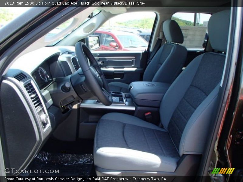 Black Gold Pearl / Black/Diesel Gray 2013 Ram 1500 Big Horn Quad Cab 4x4