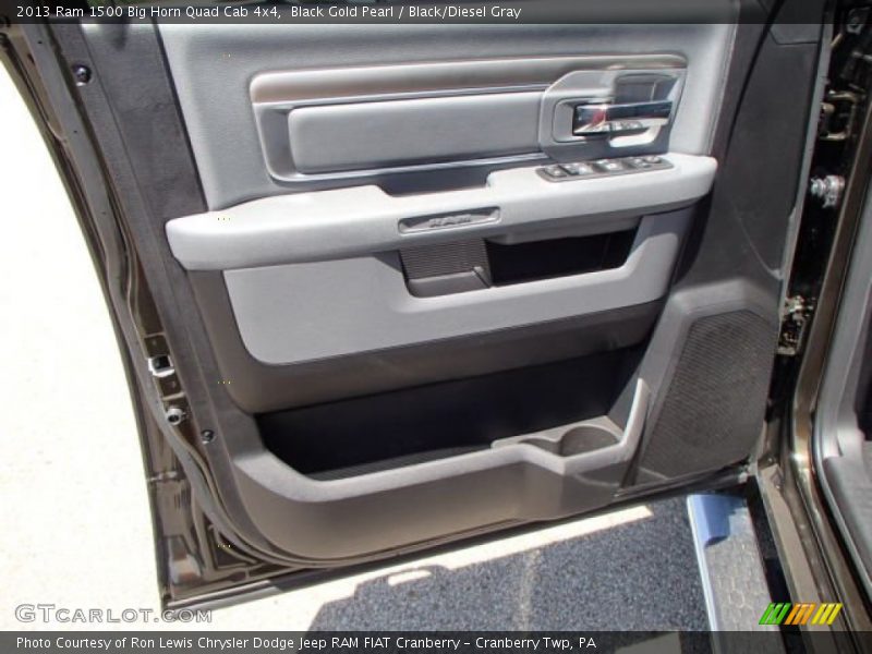 Black Gold Pearl / Black/Diesel Gray 2013 Ram 1500 Big Horn Quad Cab 4x4