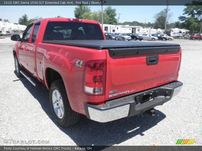 Fire Red / Ebony 2010 GMC Sierra 1500 SLT Extended Cab 4x4