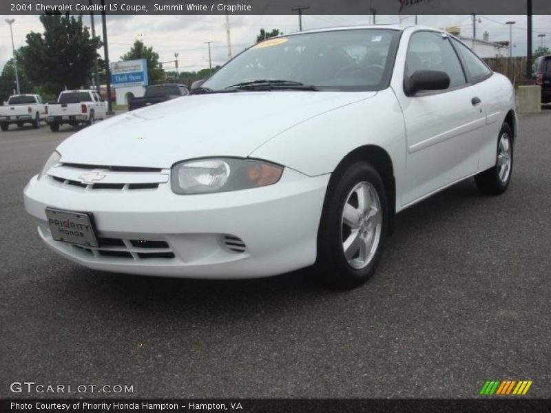 Summit White / Graphite 2004 Chevrolet Cavalier LS Coupe