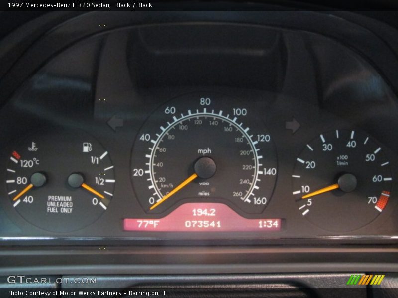 Black / Black 1997 Mercedes-Benz E 320 Sedan