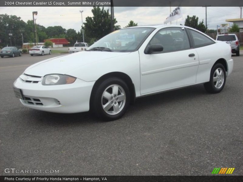 Summit White / Graphite 2004 Chevrolet Cavalier LS Coupe