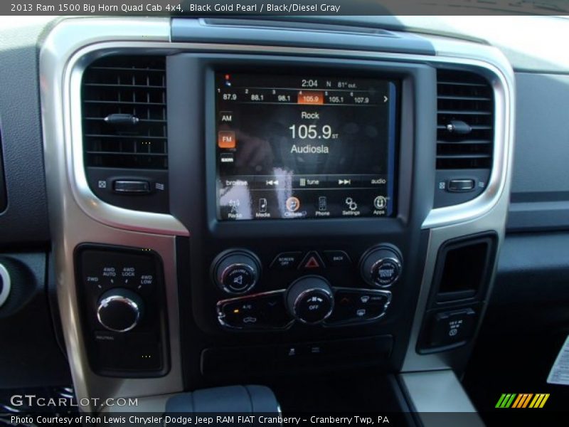Black Gold Pearl / Black/Diesel Gray 2013 Ram 1500 Big Horn Quad Cab 4x4