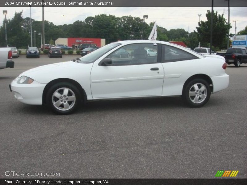 Summit White / Graphite 2004 Chevrolet Cavalier LS Coupe