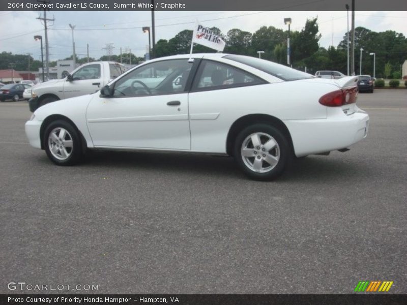 Summit White / Graphite 2004 Chevrolet Cavalier LS Coupe