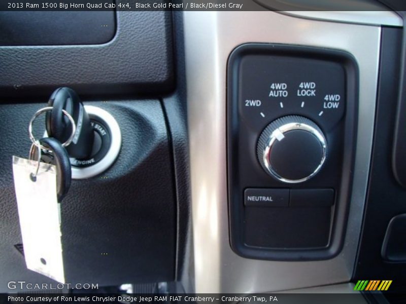 Black Gold Pearl / Black/Diesel Gray 2013 Ram 1500 Big Horn Quad Cab 4x4
