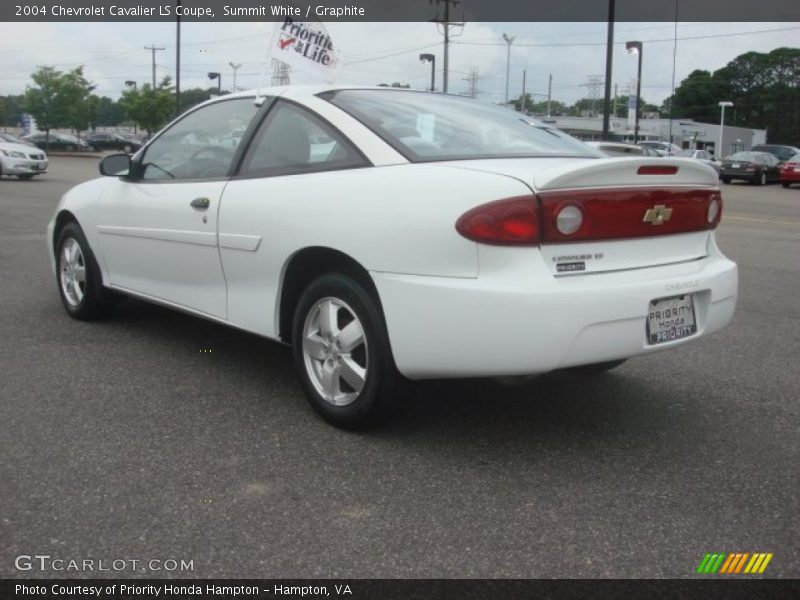 Summit White / Graphite 2004 Chevrolet Cavalier LS Coupe