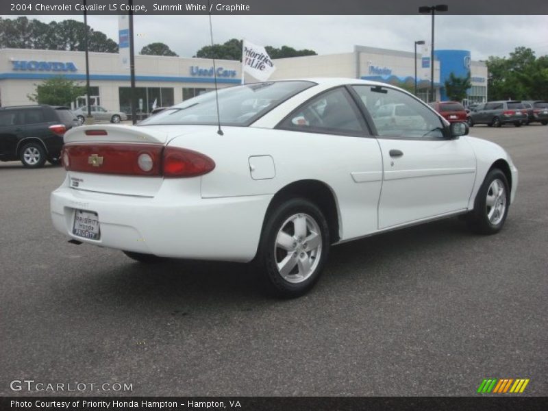 Summit White / Graphite 2004 Chevrolet Cavalier LS Coupe